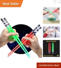 LED Light-Up Chopsticks Set - Epic 2 Pairs for Sushi and Noodle Adventures