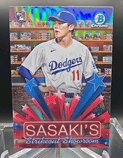 2025 Bowman Chrome Roki Sasaki RC Hobby Stars Strikeout Showroom HS-9- Dodgers
