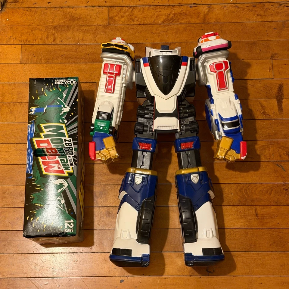 Figura de juguete Power Rangers SPD Jumbo Delta Max Megazord Ultimate 24" Bandai 2004 Foto 3 de 4