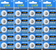Licb CR1220 Battery,Long-Lasting  High Capacity CR1220 Lithium Batteries,3 Volt