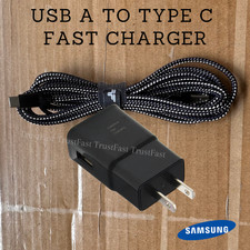 For Samsung Android USB Fast Charger Wall Adapter 10Ft Long Type C Braided Cable