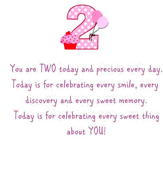 Tarjeta de cumpleaños personalizada para niña de 1, 2 o 3 años lindo verso de cupcake interior Foto 4 de 4