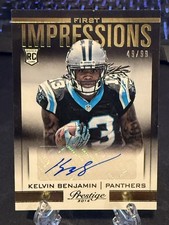 2014 Prestige Kelvin Benjamin #FIKB First Impressions Auto /99 Panthers