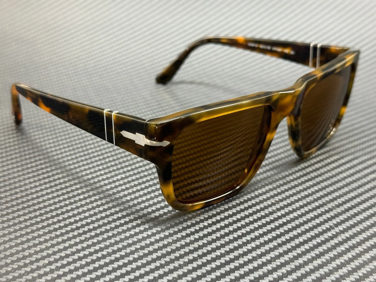 PERSOL PO3348S 121033 Havana Brown Unisex 57 mm Sunglasses