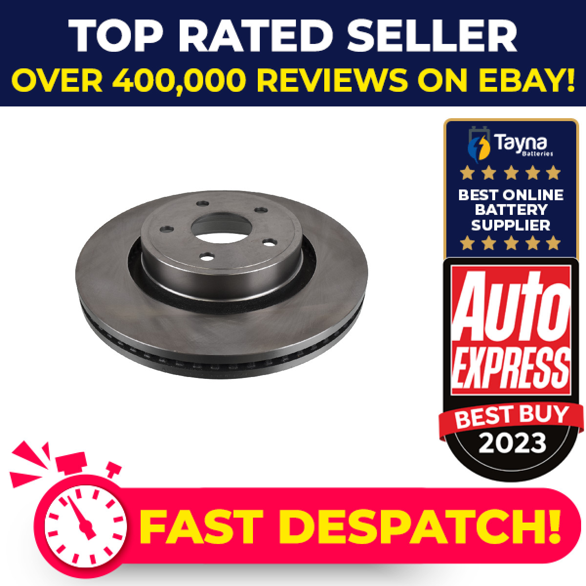 Brake Disc Single Vented fits DODGE RAM 1500 8.3 Front 04 to 06 EWC 380mm New