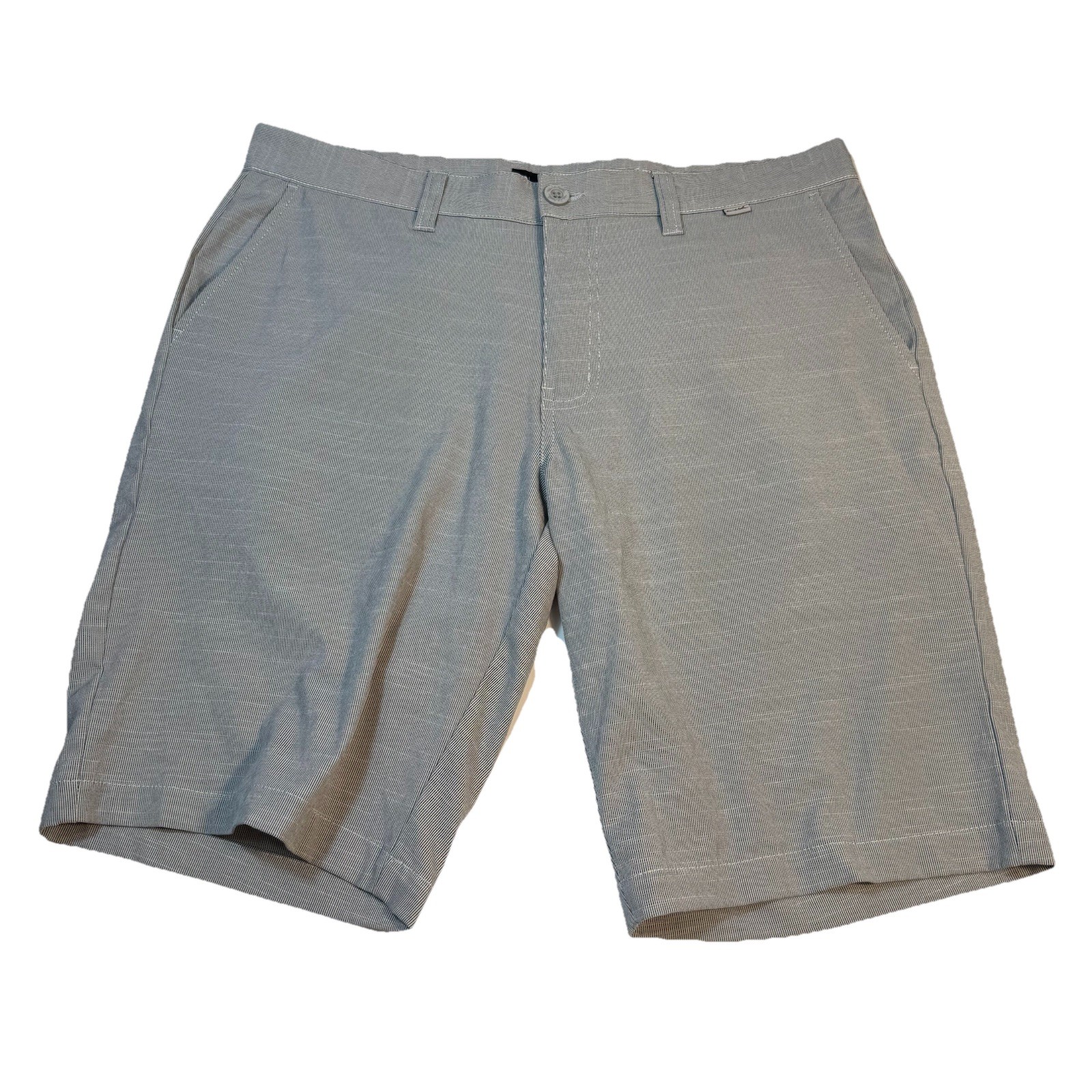 Travis Mathew Golf Shorts Mens 35 Grey Flat Front Chino Performance Stretch