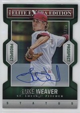 2014 Elite Extra Edition Prospects Status Emerald Die-Cut /25 Luke Weaver r9d