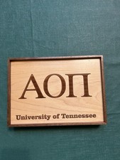 Alpha Omicron Pi Sorority Wood Decor/ Art University Of Tennessee