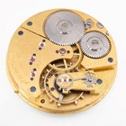 RARE 16S WALTHAM 1888 RIVERSIDE GILT 17 GOLD JEWEL SET POCKET WATCH MOV'T & DIAL — photo 2