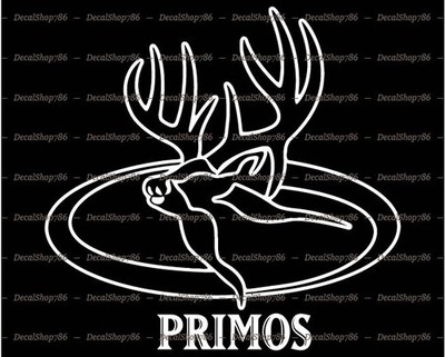 PRIMOS - Hunting/Game Calls-Deer - Car/Truck Vinyl Die-Cut Peel N' Stick Decals