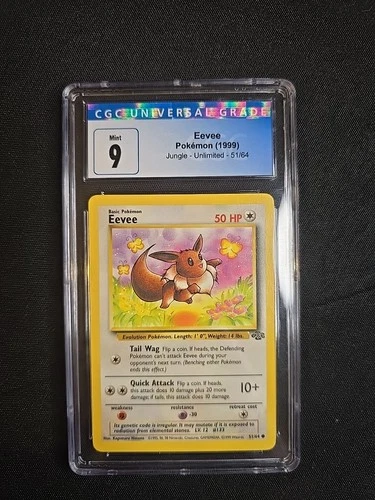 Pokemon Eevee 51/64 CGC 9 1999 WOTC Jungle