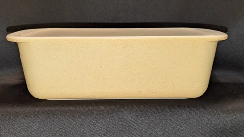 Speckled Dessert Dawn Yellow Vintage Pyrex Bread Loaf Pan 213 1 1/2 Qt