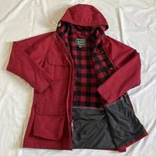 Woolrich Women s Jacket Wool Lining Red Chore Large