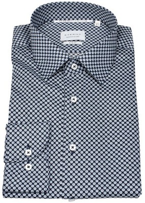 Eterna Hemd Slim Fit Kentkragen Dynamic Cotton dunkelblau / hellblau - ohne OVP