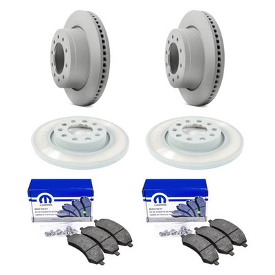For Jeep Cherokee 15-18 Mopar Front & Rear Brake Kit w Semi-Metallic Pads