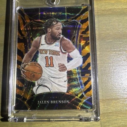2023-24 Panini Select - Mezzanine Level Jalen Brunson #394 Tiger Stripes Prizm