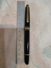 Genuine Montblanc Meister Stuck 144 Black Resin Fountain Pen 14k Gold M Nib #1