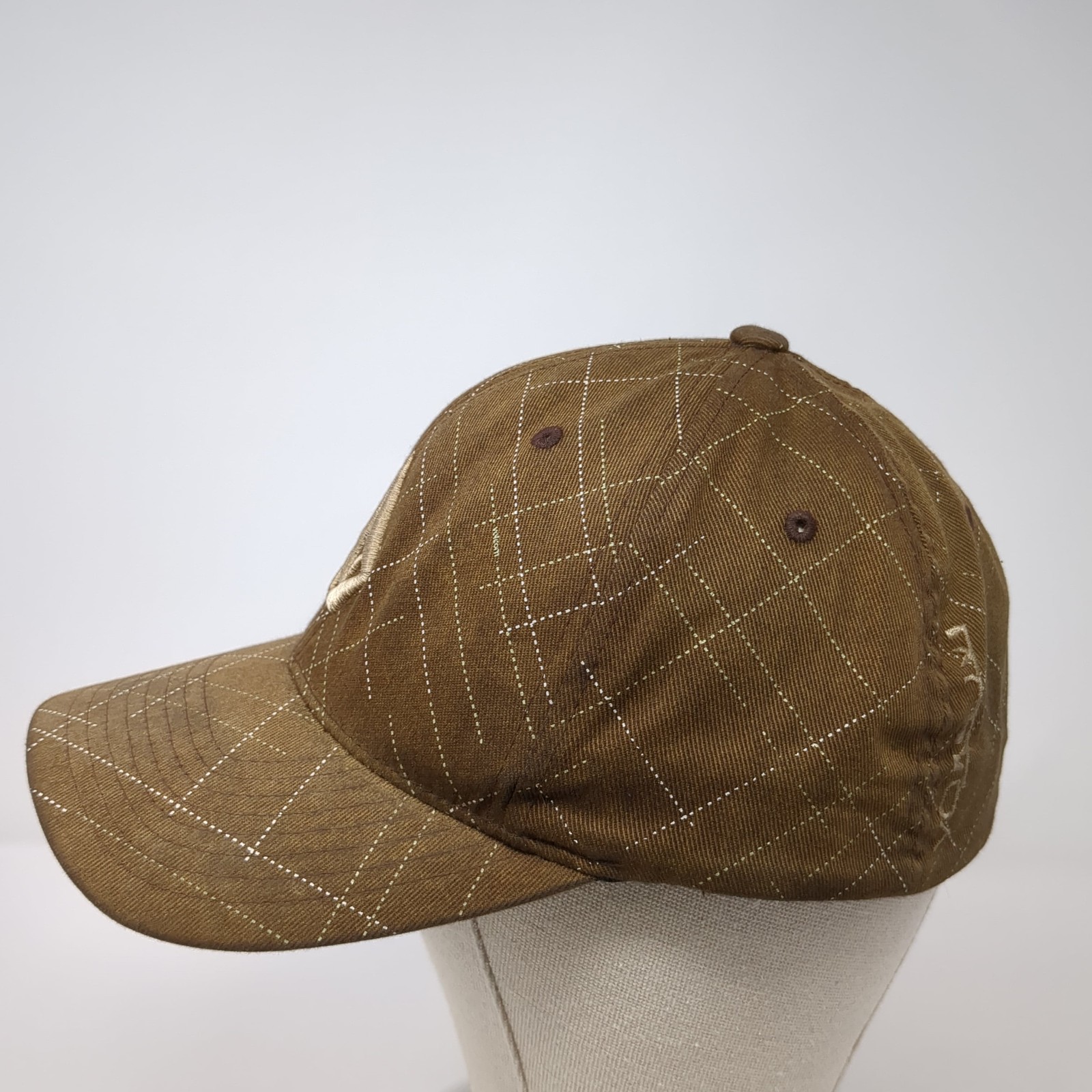 Volcom Stone Fitted Hat Brown Medium Embroidered … - image 3