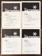 1985 ACM Asterisk Magazine - Lot of 4