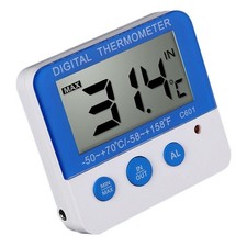 Digital LCD Fridge Thermometer Freezer Tester With Alarm For Indoor Outdoor New