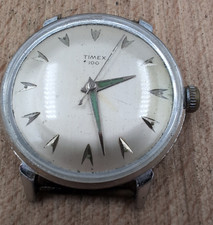 Vintage Timex 100 With Aluminum Case For Restoration