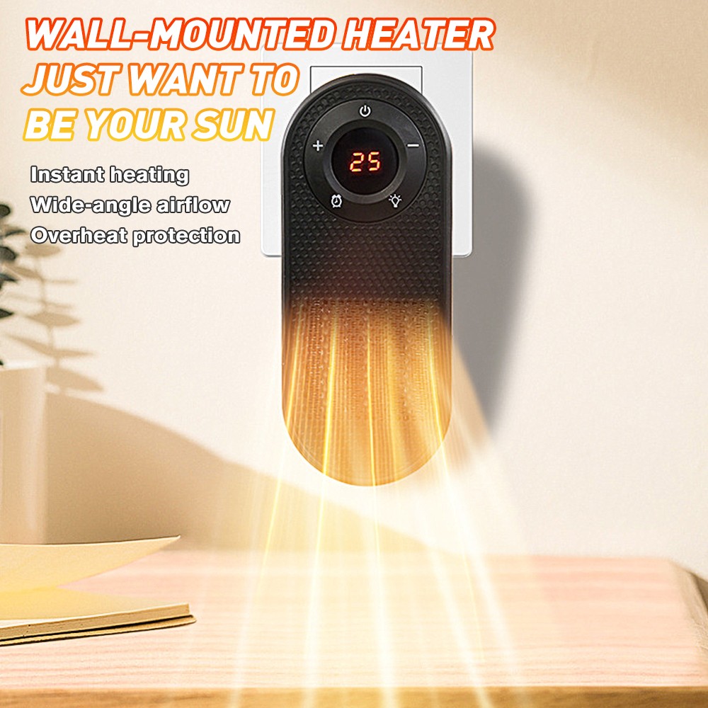 Electric Portable Plug in Space Heater 1000W Small Ceramic Air Fan Low Energy US