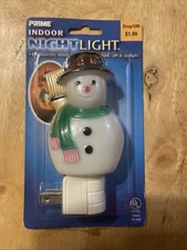 NOS Vintage snowman night light