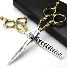 Professional hair barber scissors Japanese material steel 440c, barber clipper