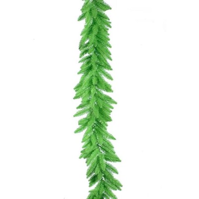 Vickerman K162715LED Lime Dura-Lit Garland with Lime LED Lights 9 ft. x 14 in.