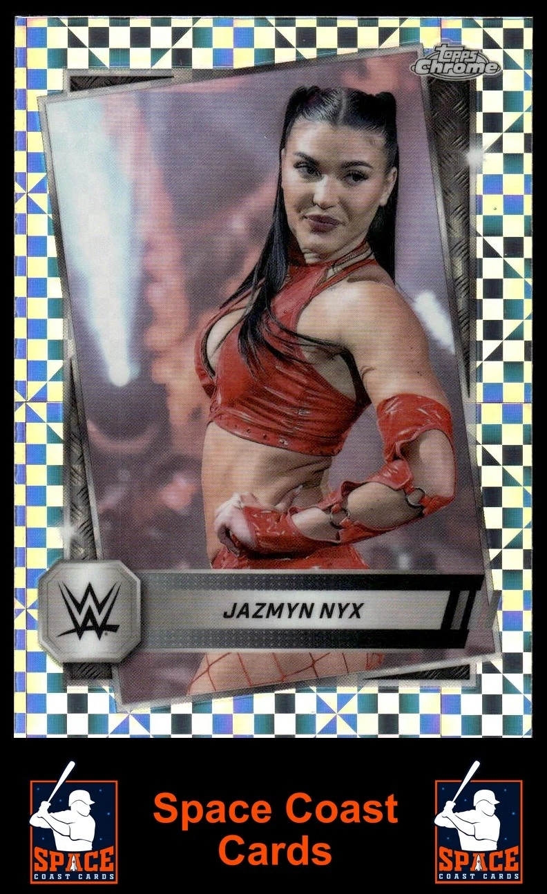 2025 Topps Chrome WWE #41 Jazmyn Nyx X-Fractor