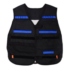Topyond Kids Tactical Vest Kids Outdoor Black Vest with Pockets Outdoor VestNERF