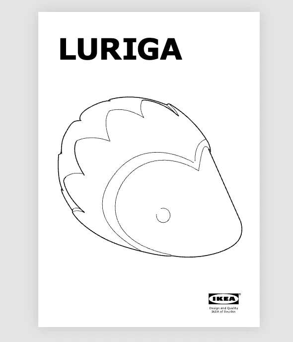 Luz nocturna retirada IKEA Hedgehog LED blanca a verde luz suave Luriga - Funciona Foto 2 de 4