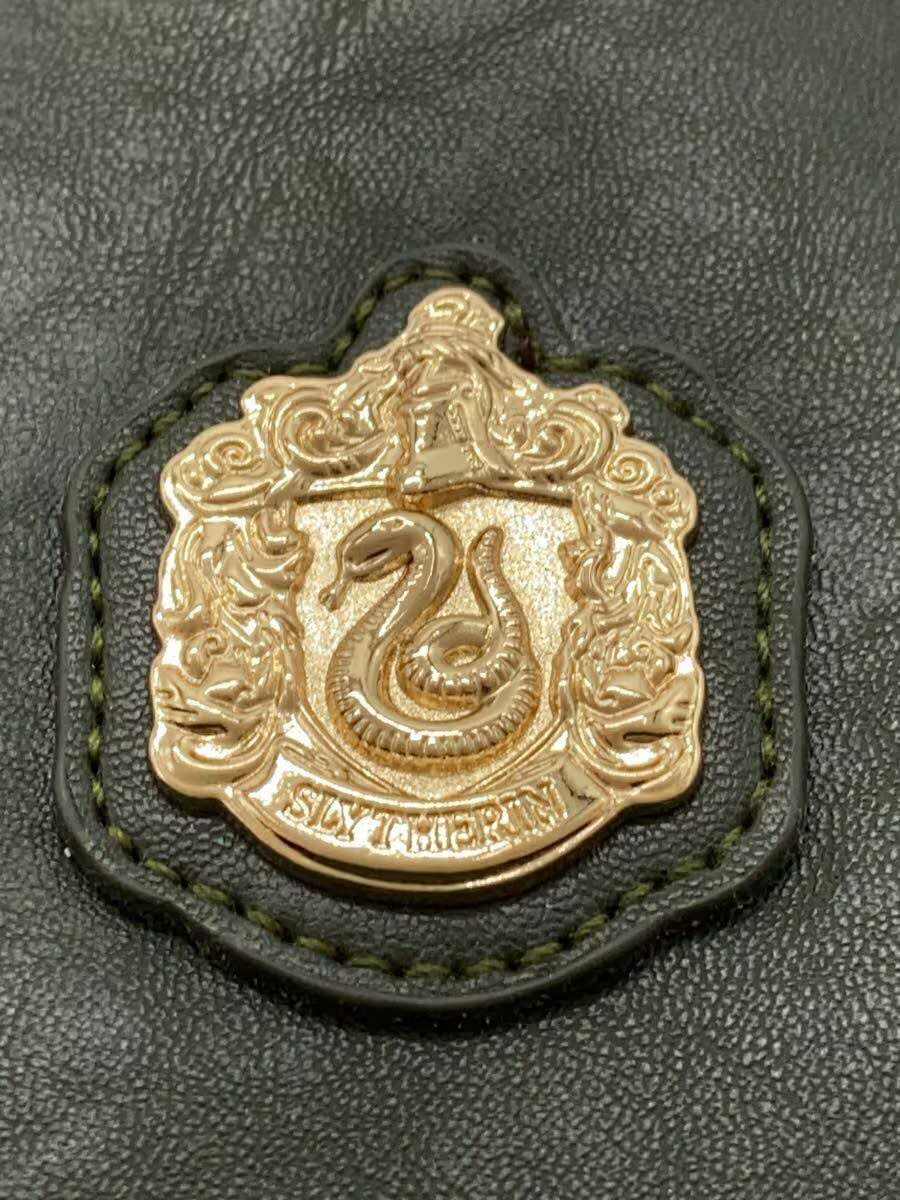 Flapper Backpack Leather Green Solid Color - image 7