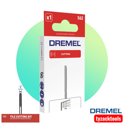 Dremel 562 Fliesenschneideinsatz Rotationswerkzeug Keramik Wand Fliesenschneider 3,2 mm