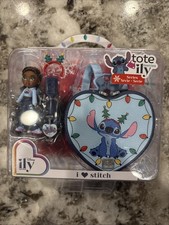 Disney ILY 4Ever Tote Teenies I STITCH Mini Doll Purse NEW CHRISTMAS
