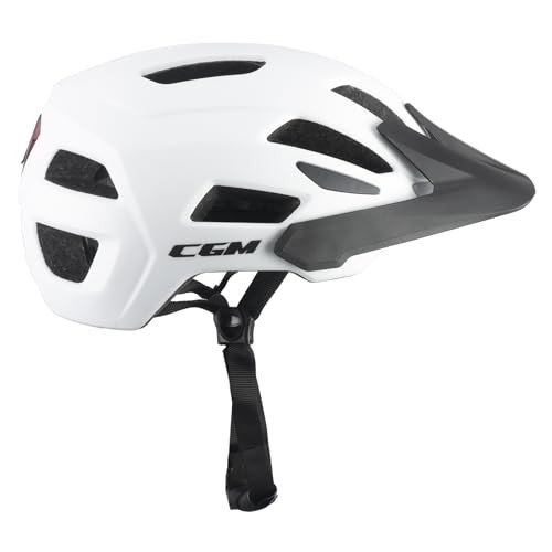 CGM Sentiero, Casco da Bici Unisex Adulto, Bianco Opaco, M (55-58cm)-M (55-58cm)