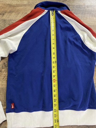 Nike US Open Cup Champions 1937 NY Americans Red Blue Jacket Sz M Mens Vtg USA - Picture 5 of 9