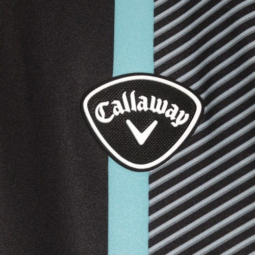 Callaway Polo Shirt Mens XXL Black Golf Blue Striping Opti-Dry X Series 2XL - Picture 4 of 8