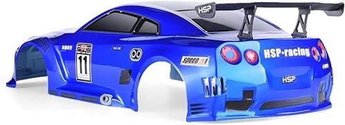 HSP RC Car Body Shell Nissan GTR Fits HSP, Maverick Strada 1/10 Scale Body Shell - Picture 5 of 5
