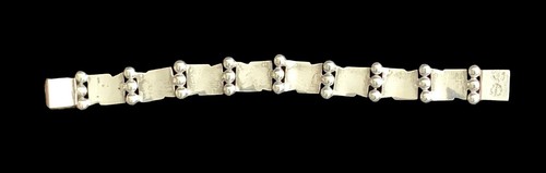 Beto ~ Lyre Bracelet ~ Sterling Silver ~ Hector Aguilar Design - Picture 6 of 7