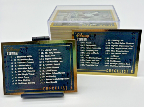 Carte collezionabili Skybox DISNEY PREMIUM GOLD del 1995 set completo di 80 + Big Set Extra - Foto 3 di 5