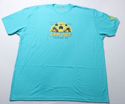 Enrforce Unisex Adult's Tropic Thunder Short Sleeve Tee CG2 Blue Size 3XL