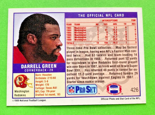 1989 NFL Pro Set. Pick what you need to complete your set. - Picture 299 of 401
