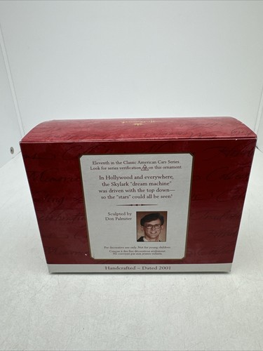 HALLMARK KEEPSAKE 1953 BUICK ROADMASTER SKYLARK ORNAMENT NEW IN BOX 2001 - Picture 3 of 7