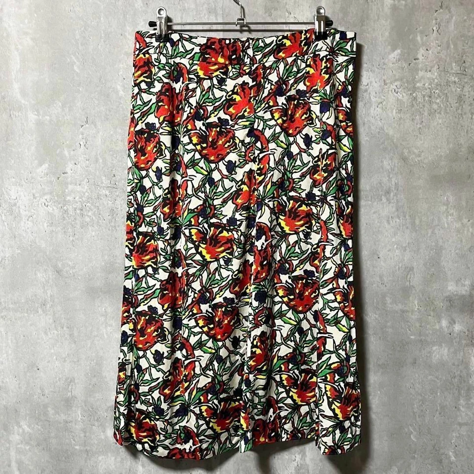 Mujeres M Dries Van Noten Falda Floral Leica Período Lujo 38 Multicolor Diseñador Foto 3 de 4