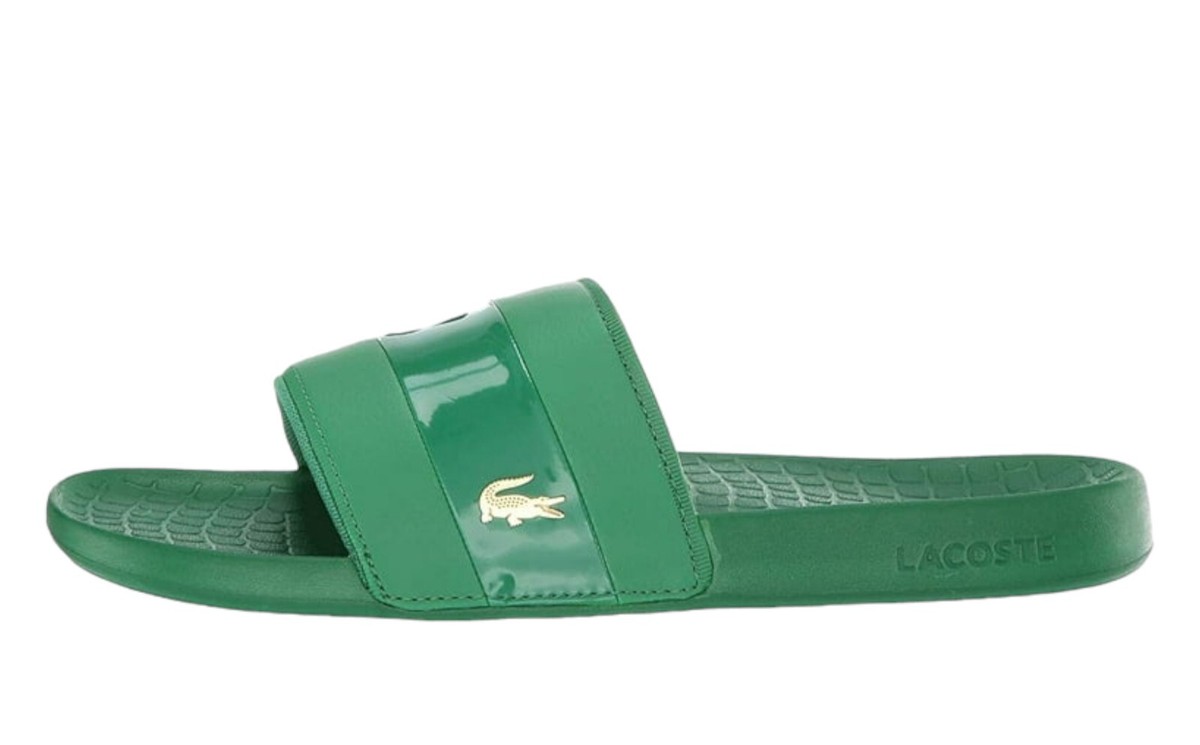 Lacoste Men's Green Fraisier 118 Deluxe Slides Size UK EU 43