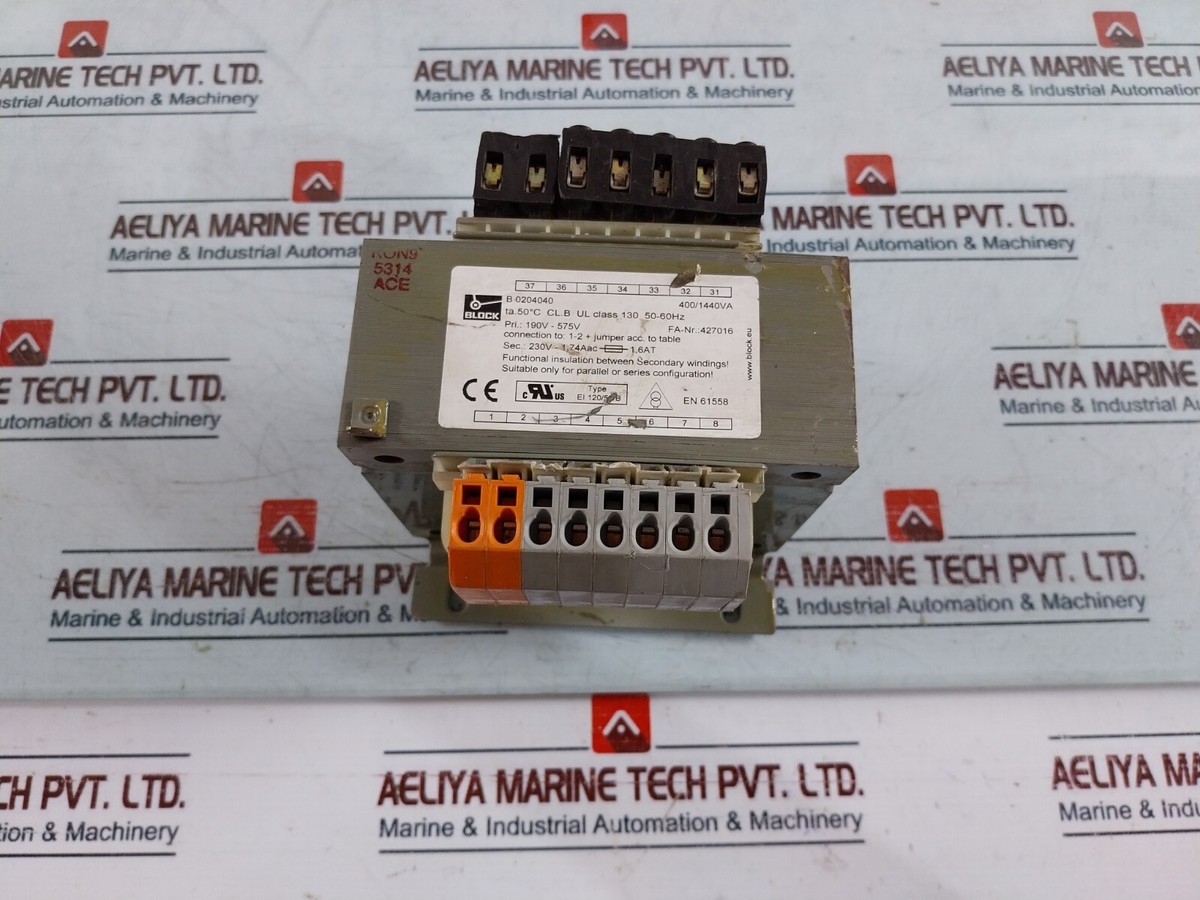 Block B 0204040 Transformer 400/1440VA 190V-575V | eBay