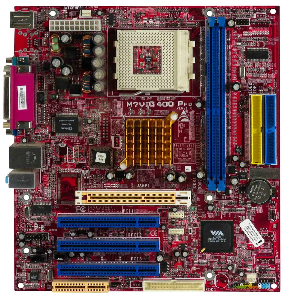 Motherboard Biostar M7VIG 400 Pro S.462 DDR PCI AGP Matx - Image 2 of 2