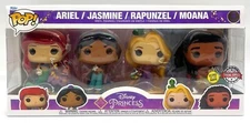 Funko Pop! Disney Princess Ariel Jasmine Rapunzel Moana 4 Pack Special Edition