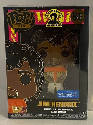 2022 Funko Pop Enamel Pin Jimi Hendrix Walmart Exclusive SE NIB